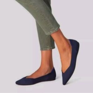 EUC Rothy’s The Point Flats in Maritime Navy, sz 8.5